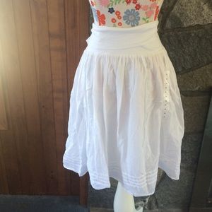 White cotton skirt