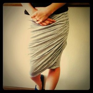 Ruched Jersey Skirt
