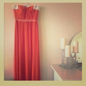 BCBG MAXI/evening gown in "melon Amber"