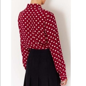 Red white ❤️heart❤️Tunic top