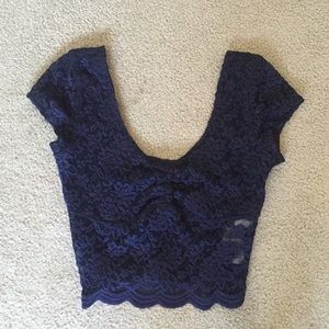 Lace crop top