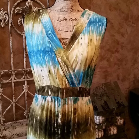Colorful maxi dress  2X