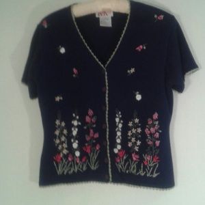 R&K Original  embroidered cardigan