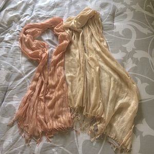 BUNDLE! Two Beautiful Scarves with Sparkle Details