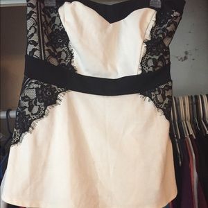 Strapless top