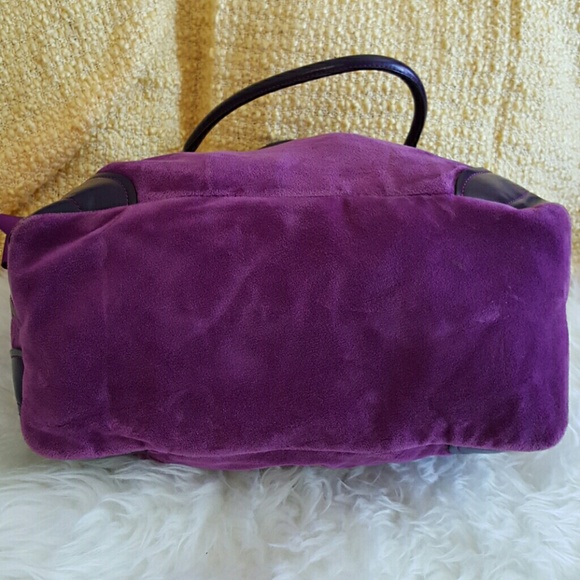 Large Juicy Couture Velour Purse - Purple - Picture 4 of 4