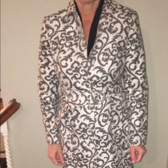 NWT Pattern Trench Coat - Picture 4 of 4