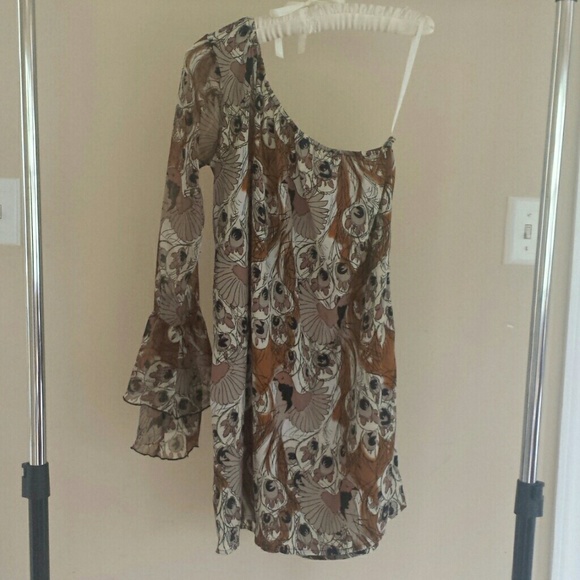 Vero Moda One-Shoulder Printed Dress - Picture 1 of 3