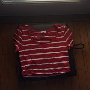 Striped crop top