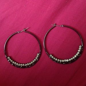 hoop earrings