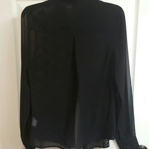 Jessicca Simpson Blk sheer top - Picture 3 of 3