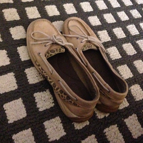 sperry top-siders with leopard print