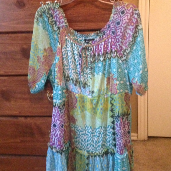 Colorful sheer baby doll style