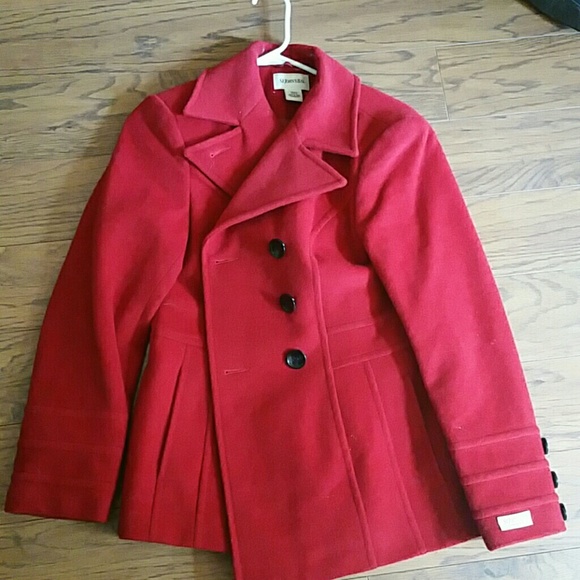 Coat cute red