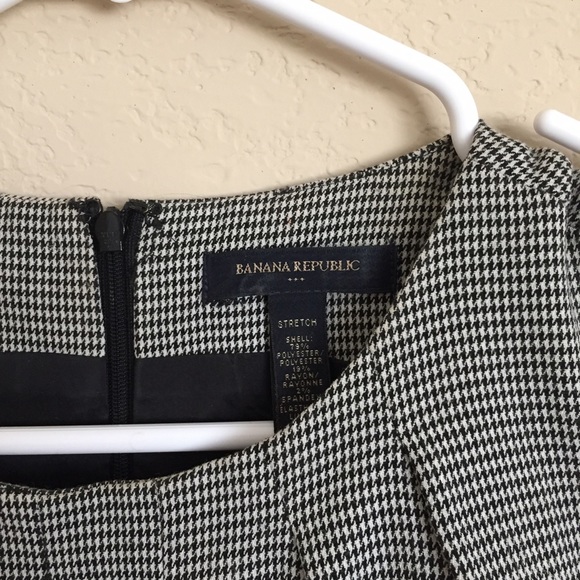 Banana Republic Houndstooth Sheath Dress, Size 0 - Picture 4 of 4