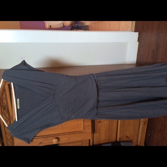 Anthropologie gray dress size medium
