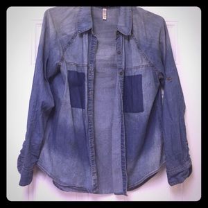 NWOT Oversize Blue Jean Shirt/Jacket