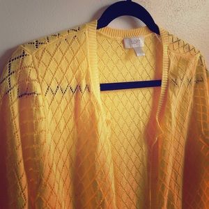 Yellow Diamond Cardigan