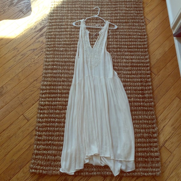 Free People Sleeveless Long White Dress