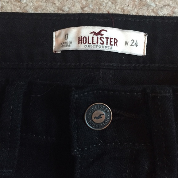 Hollister Denim - Hollister Black high waisted destroyed jeans