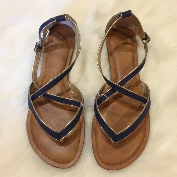 Merona Navy sandals size 7.5 NWOT