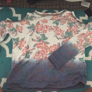 Cut out shoulder sweater