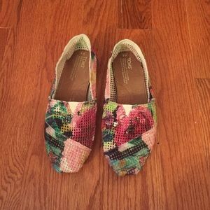 TOMS Floral Shoes.