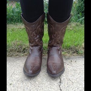 Dark Brown Cowgirl Boots