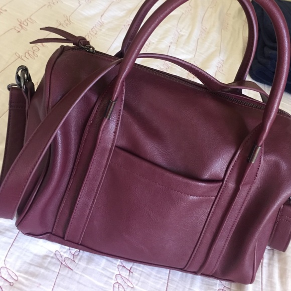 Burgundy forever 21 bag (with long strap)