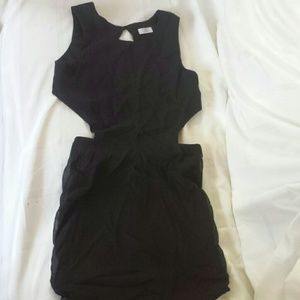 Black cut-out dress