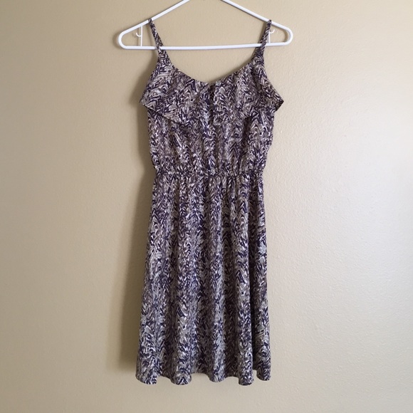 H&M purple printed dress