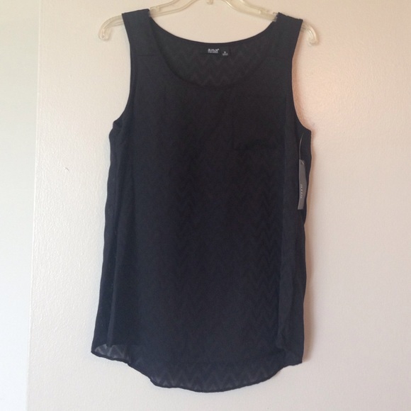 Black Chevron tank top