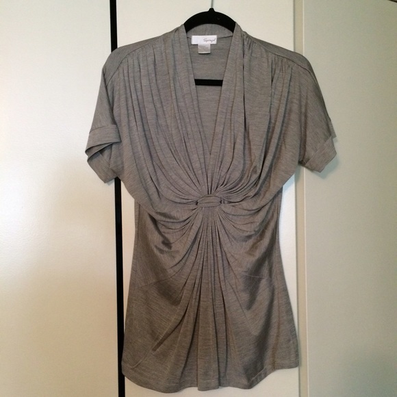Spiegal Gray Knot Front Top Small
