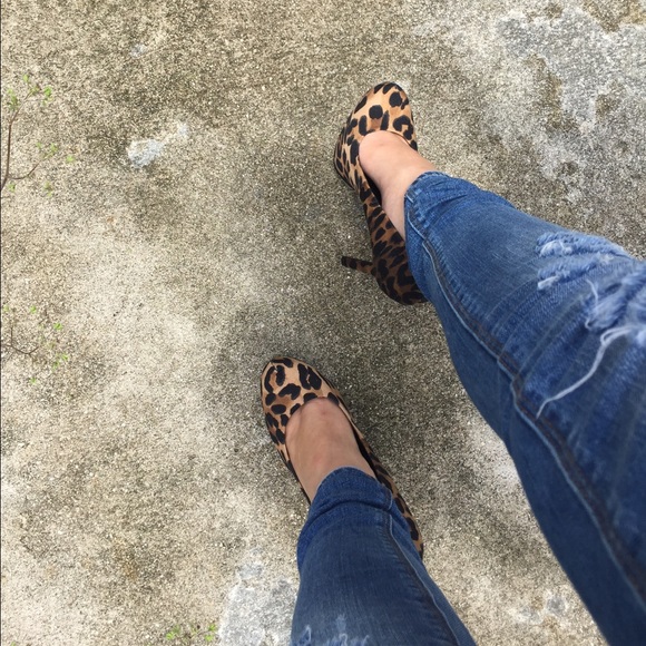 Steve Madden leopard platform heels