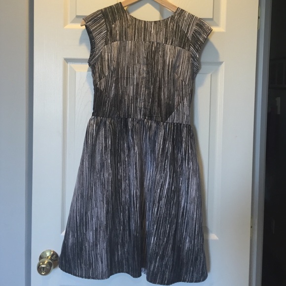 Black, white and grey dress
