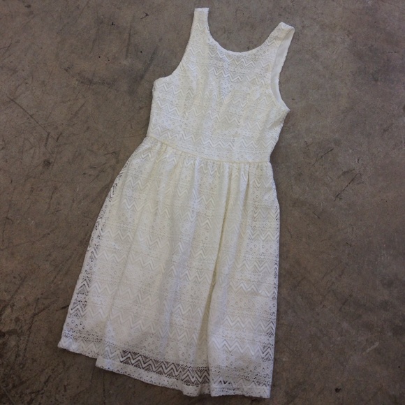 Ivory lace dress