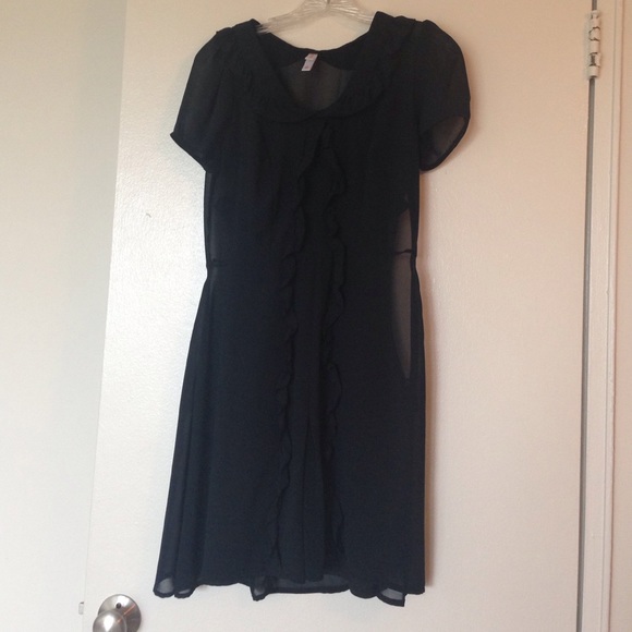 Sheer black baby doll dress