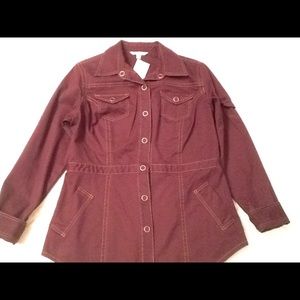 New Cabi Brown Jacket Size Large