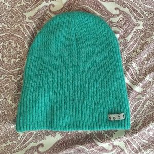 Teal neff beanie