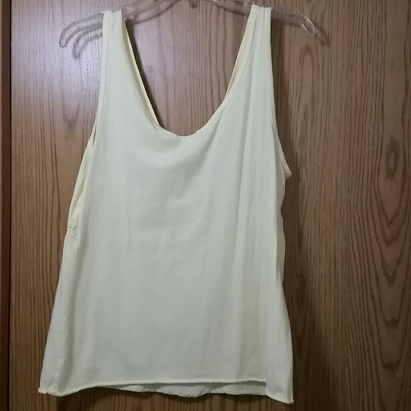 Yellow Lacy Tank - Picture 2 of 3