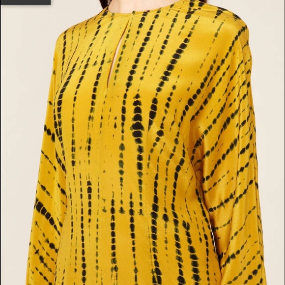 Gemma Crus silk tie dye keyhole shift dress - Picture 2 of 4