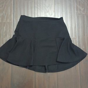 zara black skirt