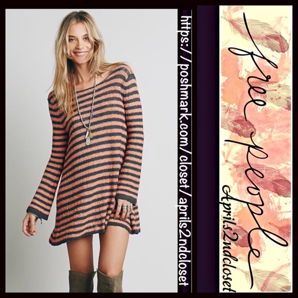 Free People Dresses & Skirts - Free People Tunic Striped Swing Mini Dress