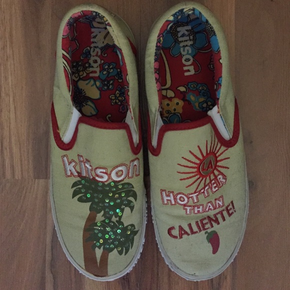 Kitson slip on sneakers
