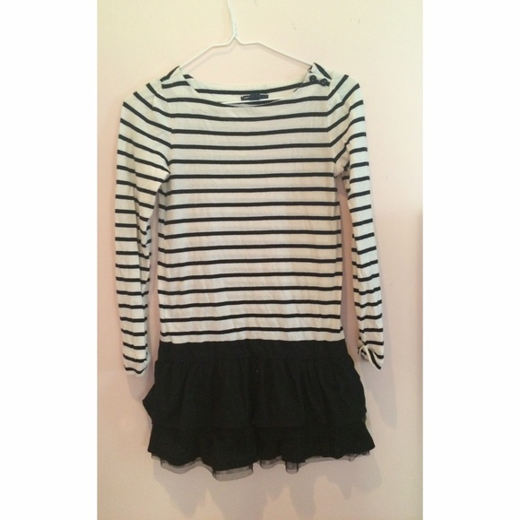 Girl's Striped Dress with Ruffles
