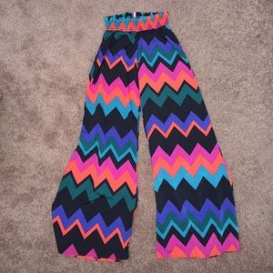 Zig zag print Boho pants