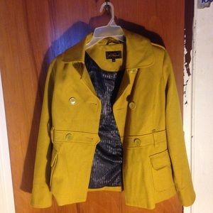 Mustard Yellow Peacoat