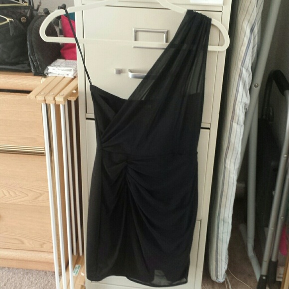 Black mini dress