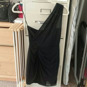 Black mini dress