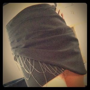 Bebe mini skirt with embellishment